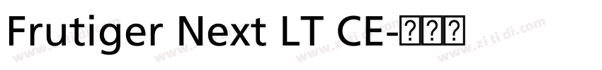 Frutiger Next LT CE字体转换